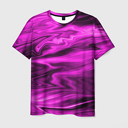 Футболка мужская Розово-пурпурный закат, цвет: 3D-принт