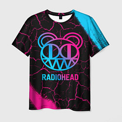 Мужская футболка Radiohead - neon gradient