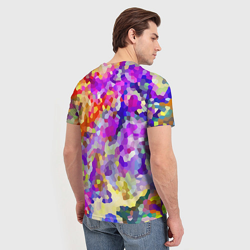 Мужская футболка Летняя мозаика / 3D-принт – фото 4