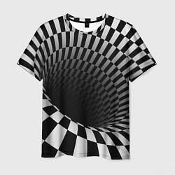 Мужская футболка Портал - оптическая иллюзия