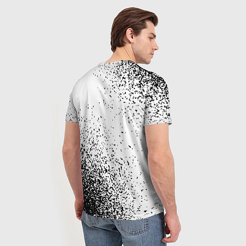 Мужская футболка Sabaton и рок символ на светлом фоне / 3D-принт – фото 4