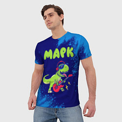 Футболка мужская Марк рокозавр, цвет: 3D-принт — фото 2