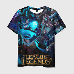 Мужская футболка Коллаж LoL - Legue of Legends