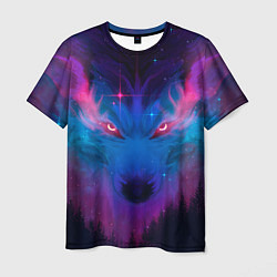 Мужская футболка Mystical wolf