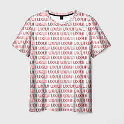 Мужская футболка UXUI red