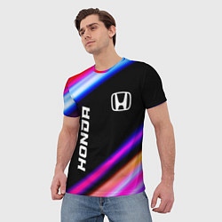 Футболка мужская Honda speed lights, цвет: 3D-принт — фото 2