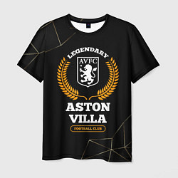 Мужская футболка Лого Aston Villa и надпись legendary football club