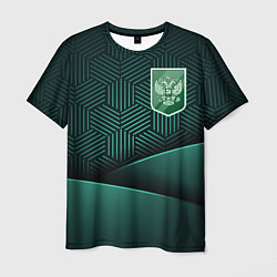 Мужская футболка Зеленый герб России