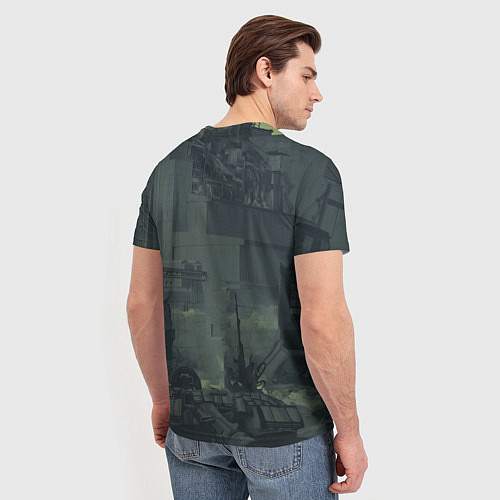 Мужская футболка STALKER Военный Возле ЧАЭС / 3D-принт – фото 4