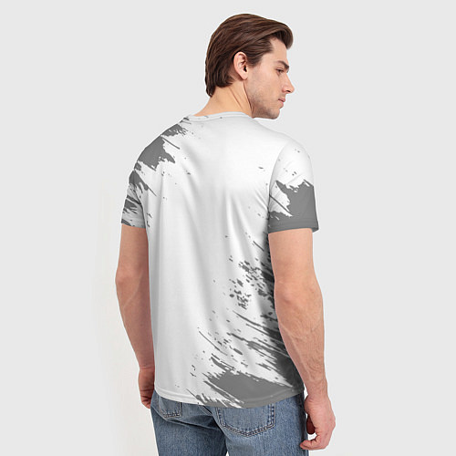 Мужская футболка Бухгалтер суббота воскресенье на светлом фоне / 3D-принт – фото 4