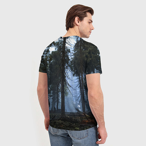 Мужская футболка STALKER Лес и РЛС Дуга / 3D-принт – фото 4