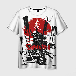 Мужская футболка Самурай Ранен Стрелами