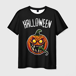 Мужская футболка Halloween - светильник Джека