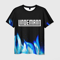 Мужская футболка Lindemann blue fire