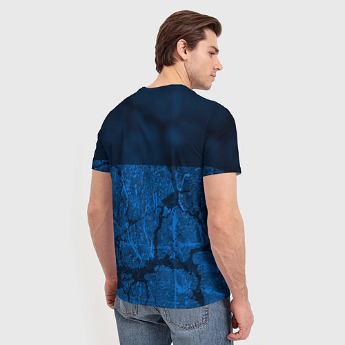 Мужская футболка Geely - абстракция трещины / 3D-принт – фото 4