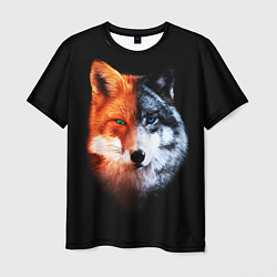 Мужская футболка Волк и Лисица