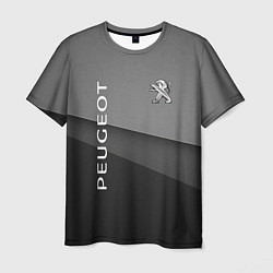 Мужская футболка Peugeot - абстракция