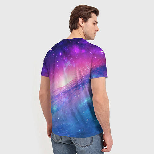 Мужская футболка Космическая воронка / 3D-принт – фото 4
