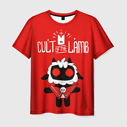 Мужская футболка Cult of the Lamb ягненок