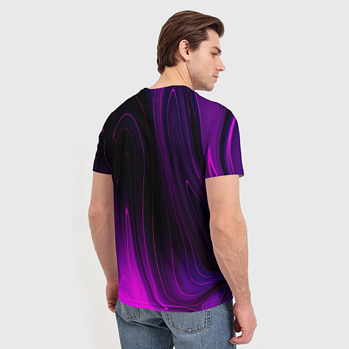 Мужская футболка Bon Jovi violet plasma / 3D-принт – фото 4