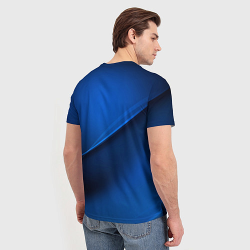 Мужская футболка Ford - синяя абстракция / 3D-принт – фото 4
