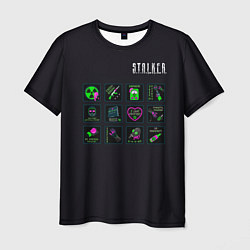 Футболка мужская STALKER Стикеры Припять, цвет: 3D-принт