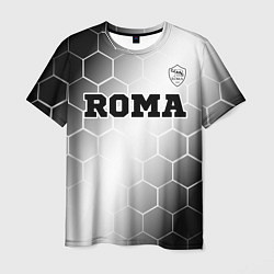Мужская футболка Roma sport на светлом фоне: символ сверху