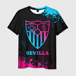Футболка мужская Sevilla - neon gradient, цвет: 3D-принт