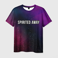 Мужская футболка Spirited Away gradient space