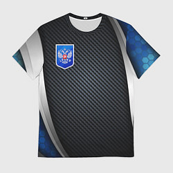 Футболка мужская Black & blue Russia, цвет: 3D-принт