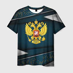 Мужская футболка Russia - dark abstract