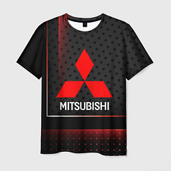 Мужская футболка Mitsubishi Абстракция карбон