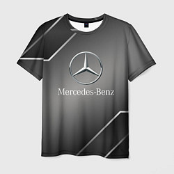 Мужская футболка Mercedes Карбон