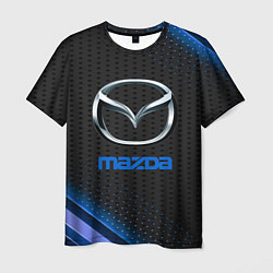Мужская футболка Mazda Абстракция карбон