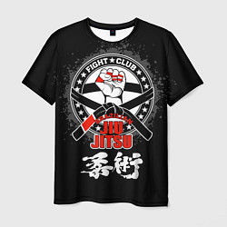 Мужская футболка Jiu jitsu brazilian splashes logo