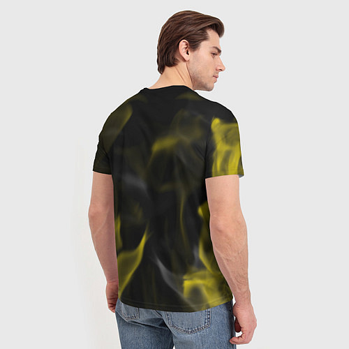 Мужская футболка Cuphead жёлтый огонь / 3D-принт – фото 4