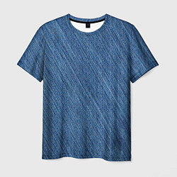 Мужская футболка Деним - джинсовая ткань текстура