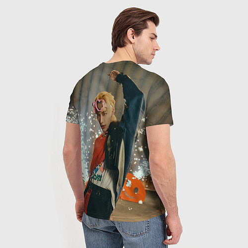 Мужская футболка Hyunjin Maniac / 3D-принт – фото 4