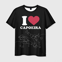 Мужская футболка I love Capoeira Battle line