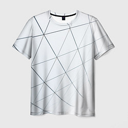 Мужская футболка Геометрические сеточные линии