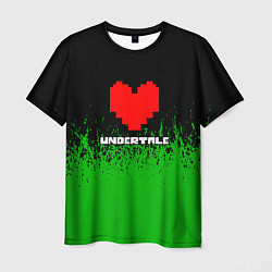 Мужская футболка Undertale - зеленая трава