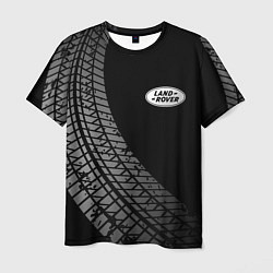 Мужская футболка Land Rover tire tracks