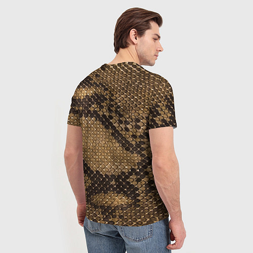 Мужская футболка Кожа питона - fashion 2028 / 3D-принт – фото 4