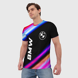 Футболка мужская BMW speed lights, цвет: 3D-принт — фото 2