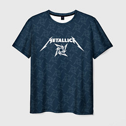 Футболка мужская Metallica - паттерн, цвет: 3D-принт