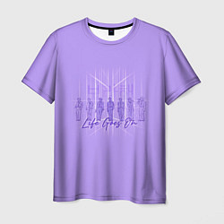 Мужская футболка BTS live goes on purple