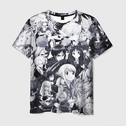Мужская футболка Все персонажи аниме