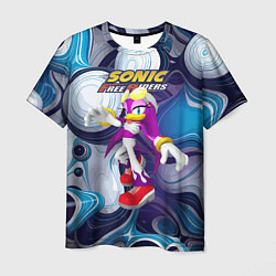 Мужская футболка Sonic - ласточка Вейв - Free riders - pattern