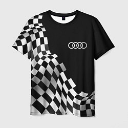 Мужская футболка Audi racing flag