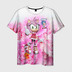 Мужская футболка Sonic - Amy Rose - Video game